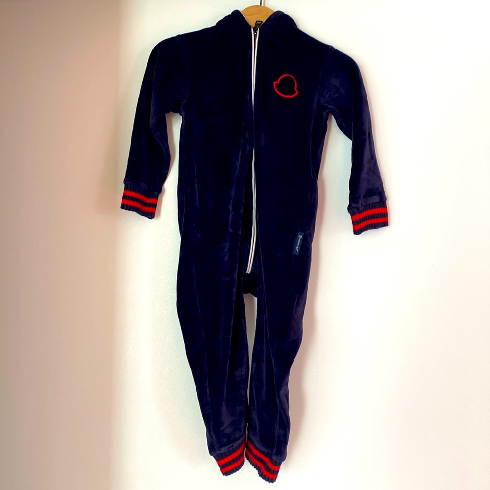 Used Moncler size 18/24 fleece one piece